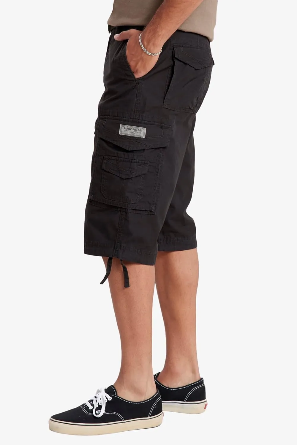 Unionbay Men's Cordova Belted Messenger Cargo Short - Reg and Big and Tall Sizes
