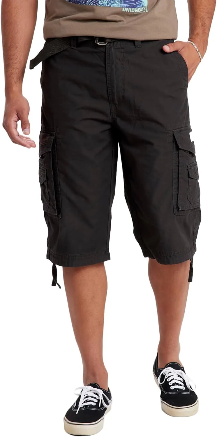 Unionbay Men's Cordova Belted Messenger Cargo Short - Reg and Big and Tall Sizes