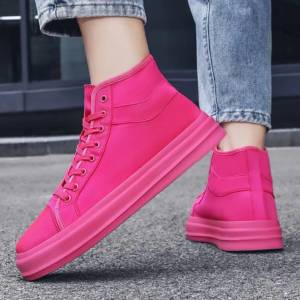 Unisex-Adult High Top Canvas Sneakers Classic Casual Walking Shoes Lovers Shoes