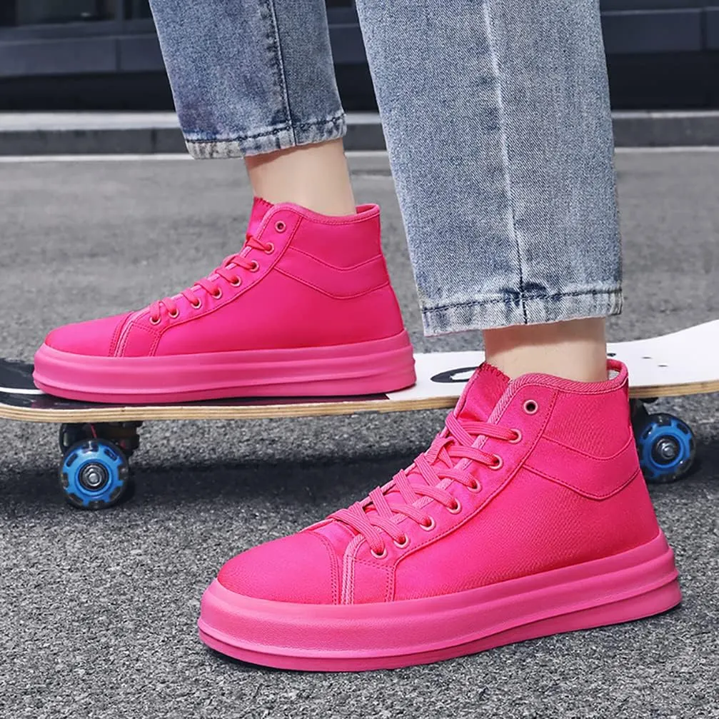 Unisex-Adult High Top Canvas Sneakers Classic Casual Walking Shoes Lovers Shoes