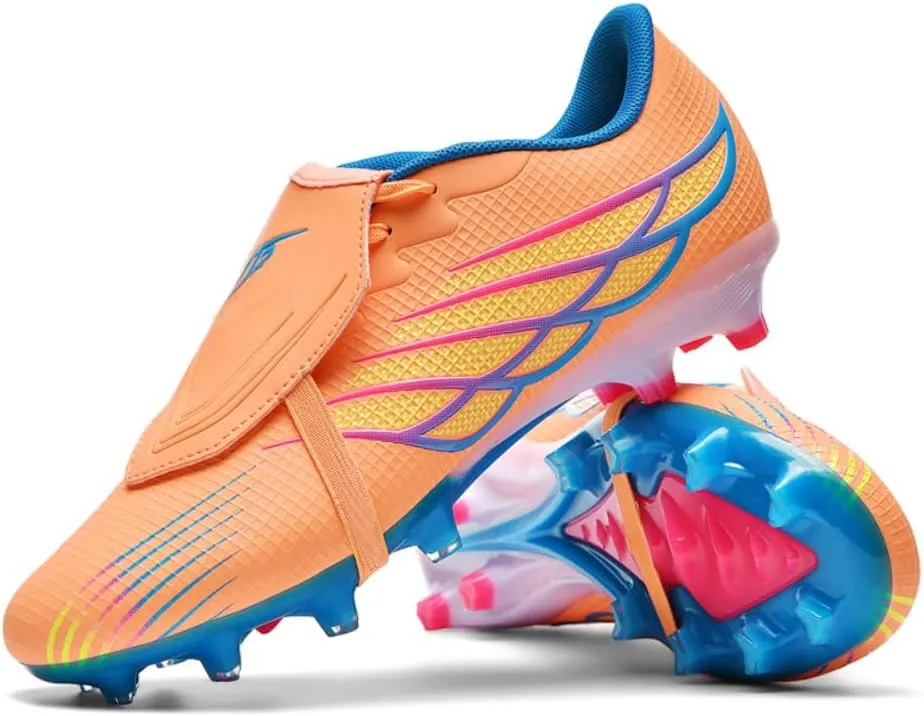 Unisex Retro Soccer Cleats Football Shoes,TF/AG Studs for Indoor/Outdoor Training, Lacrosse, Baseball Premium Leather,Mens Soccer Shoes