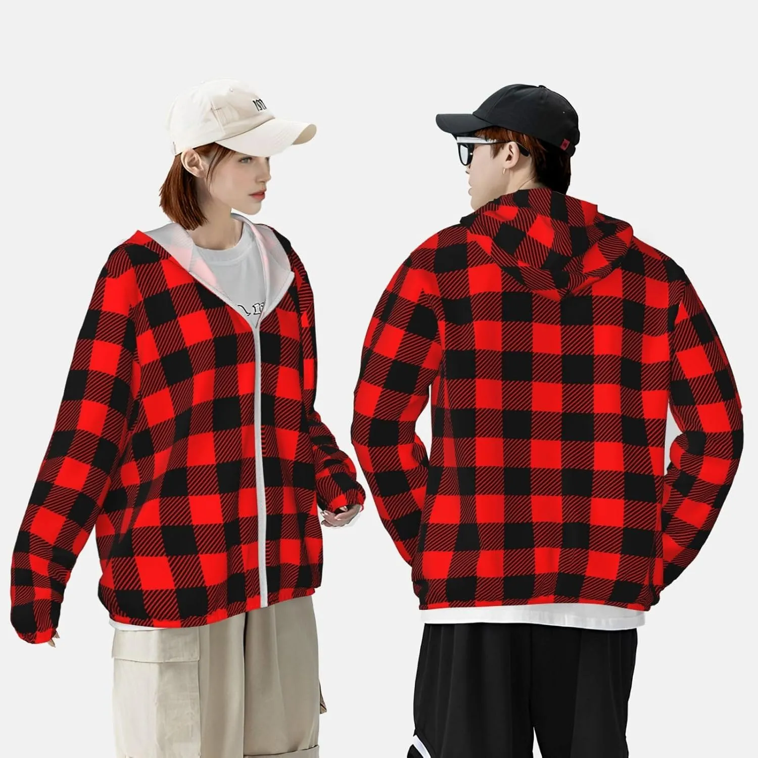 Unisex UPF 50 Long Sleeve Sun Protection Shirts Fishing Hiking Shirts