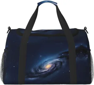 Universe Milky Way Galaxy Travel Tote Bag – Large Reusable Shopping Bag, Vacation Tote, Sports Duffel Bag with Adjustable Crossbody Strap