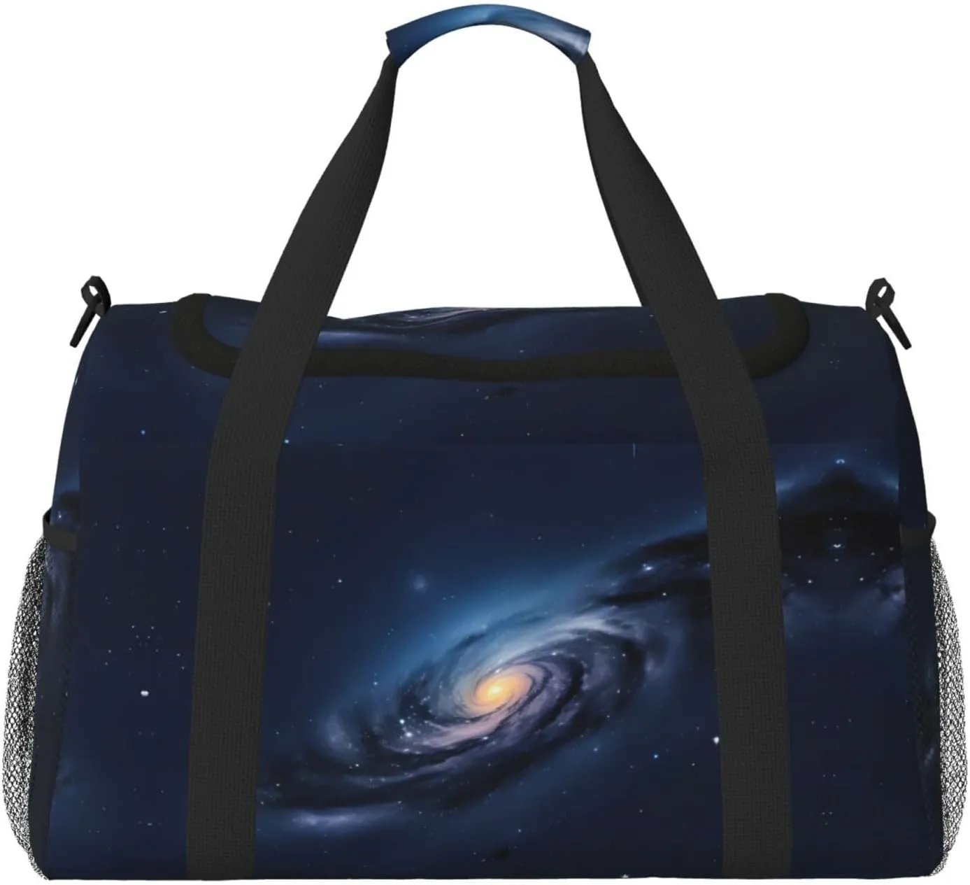 Universe Milky Way Galaxy Travel Tote Bag – Large Reusable Shopping Bag, Vacation Tote, Sports Duffel Bag with Adjustable Crossbody Strap