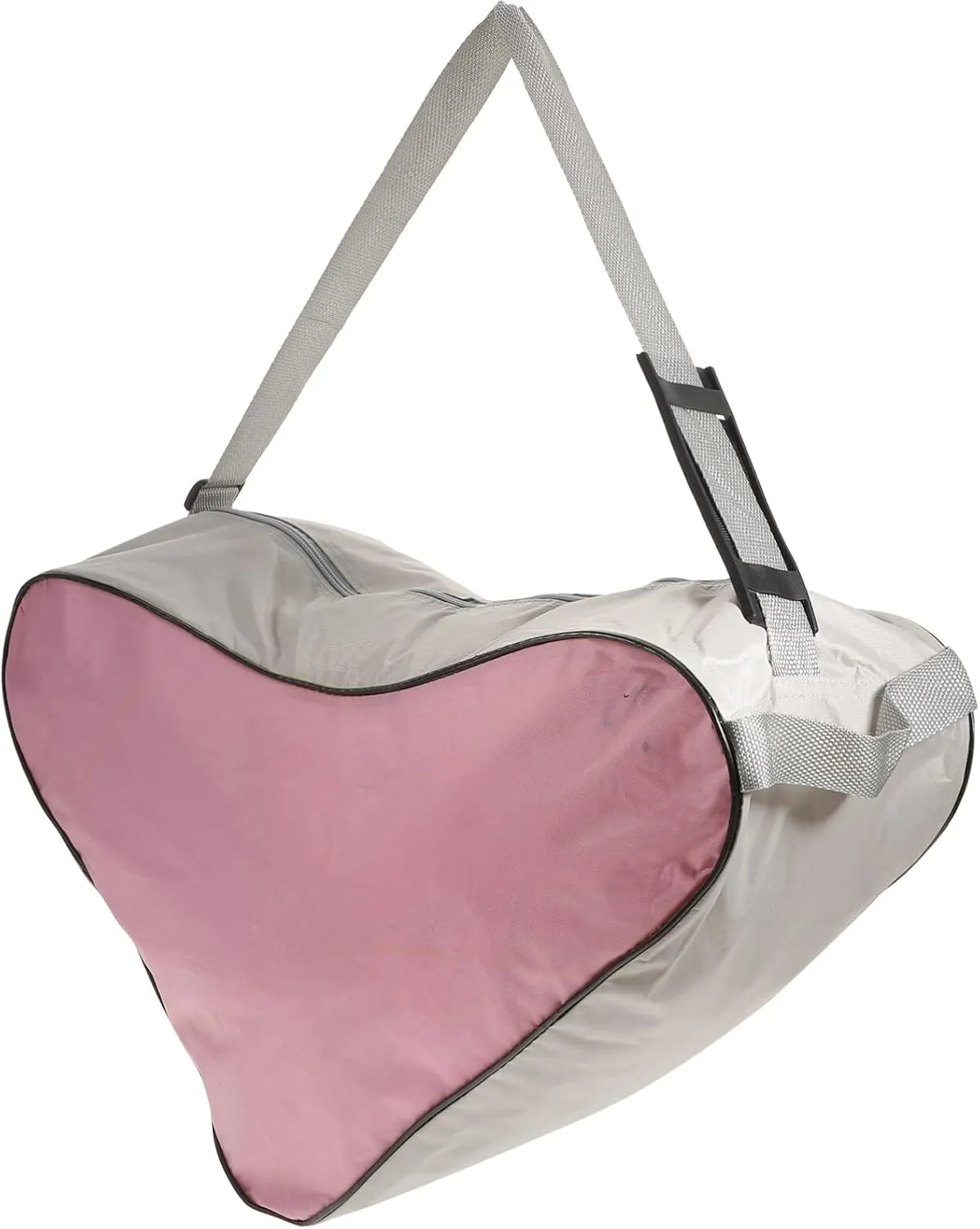 VALICLUD Unisex Ice Skate Bag Mesh Cloth Tote Bag Skating Triangle Shoulder Bag for Roller Skates Inline Skates Pink