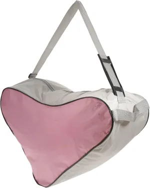 VALICLUD Unisex Ice Skate Bag Mesh Cloth Tote Bag Skating Triangle Shoulder Bag for Roller Skates Inline Skates Pink