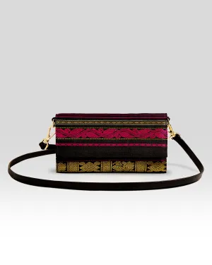 Vana Pure Zari Varaisaipettu Sling Bag Black & Black