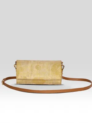 Vana Tissue Sling Bag Gold & Tan