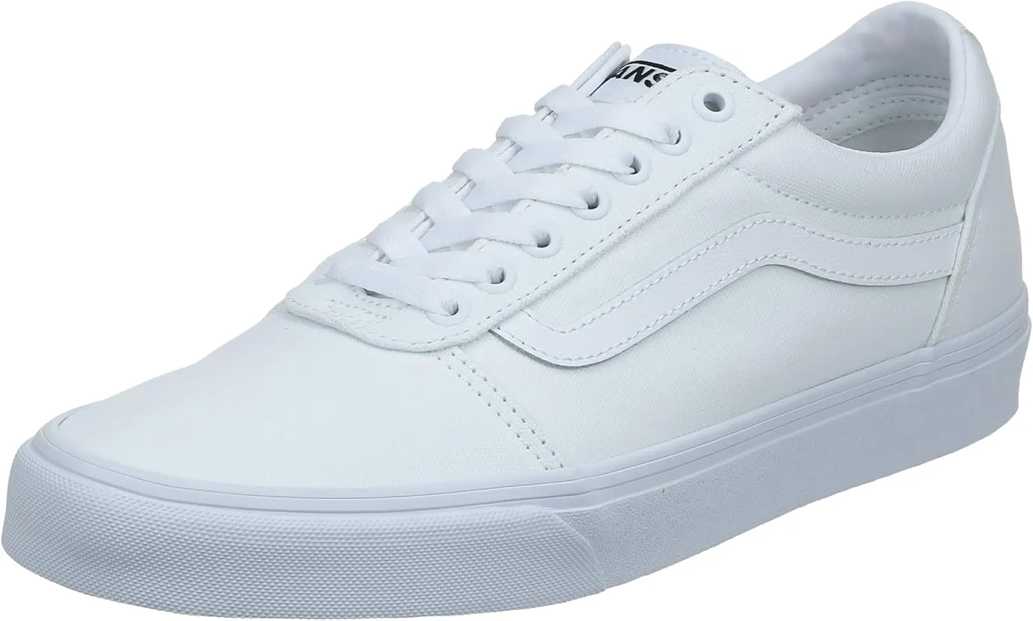 Vans Men's Ward Canvas Sneaker, White, 12