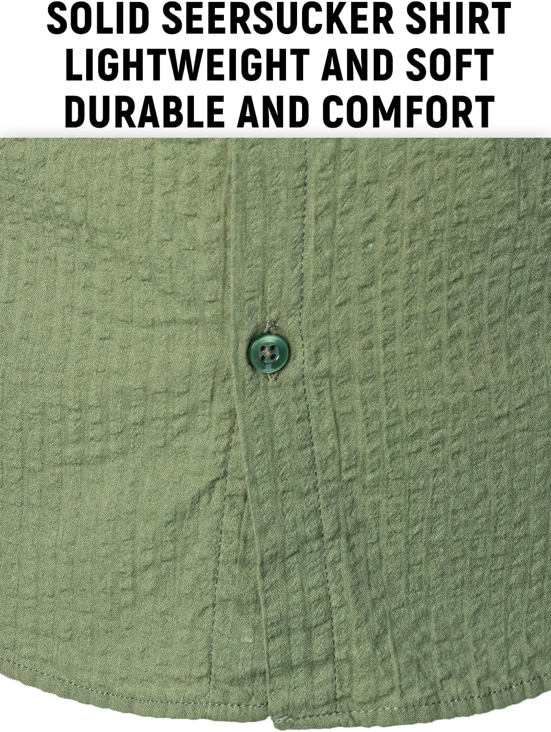 VATPAVE Men's Cotton Banded Collar Shirt Casual Button Down Long Sleeve Dress Shirts with Pocket