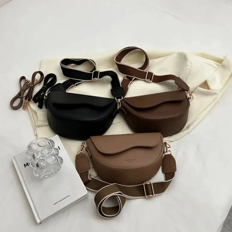 Veloria™ Vintage Saddle Shoulder Bag