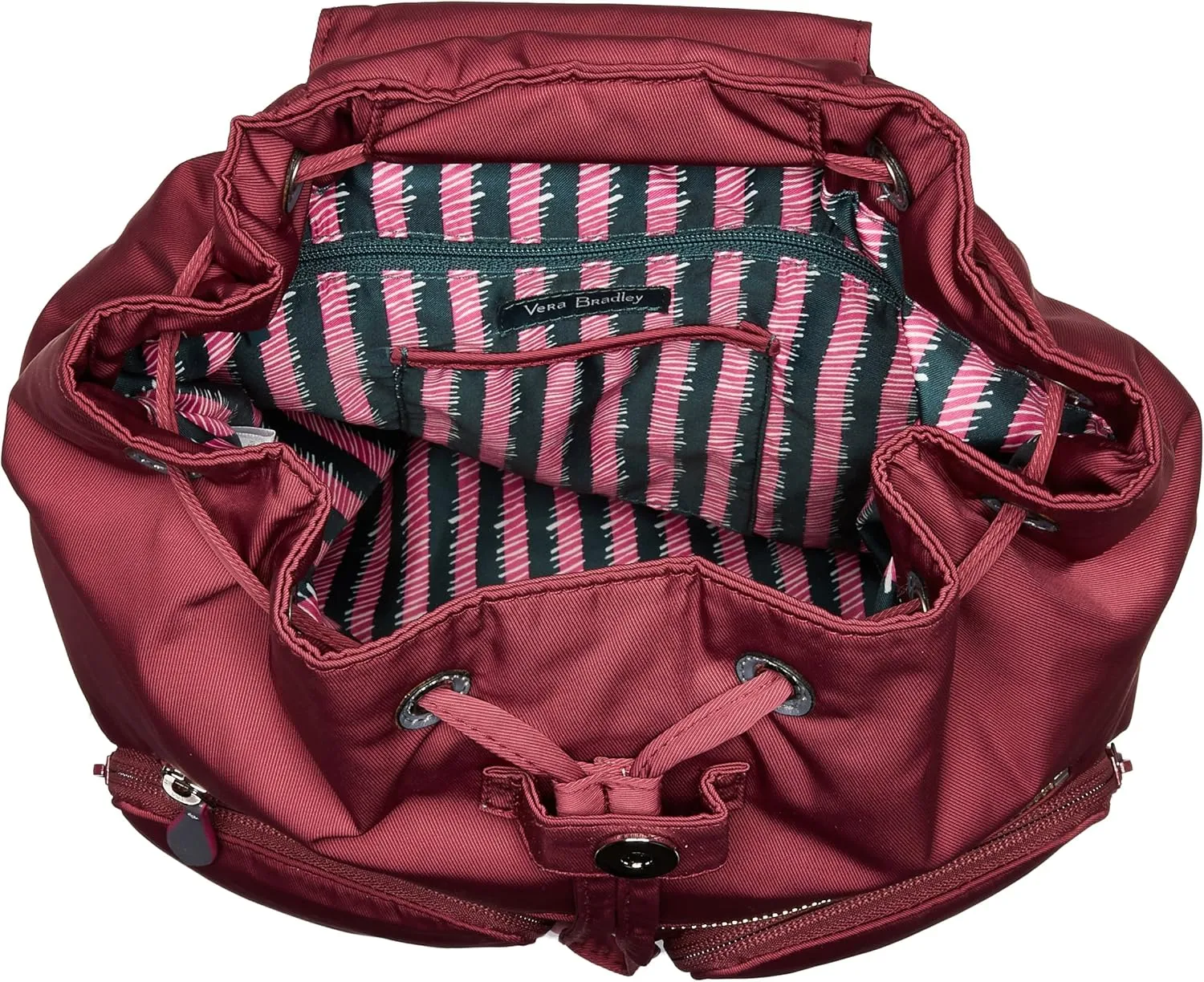 Vera Bradley Women's Midtown Cargo Backpack, Hawthorn Rose, One Size