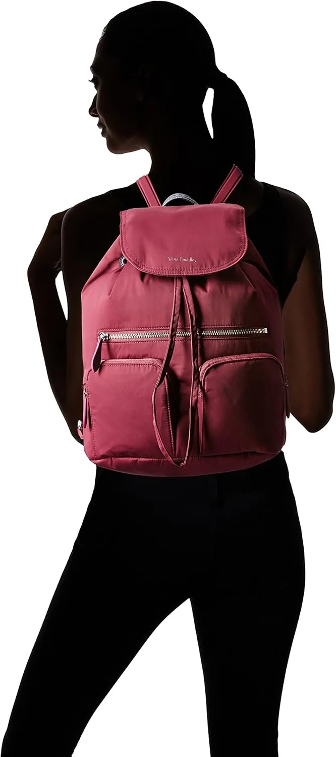 Vera Bradley Women's Midtown Cargo Backpack, Hawthorn Rose, One Size