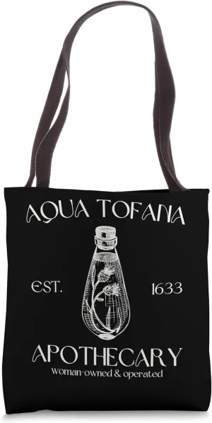 Vintage Aqua Tofana Feminist Apothecary Tote Bag