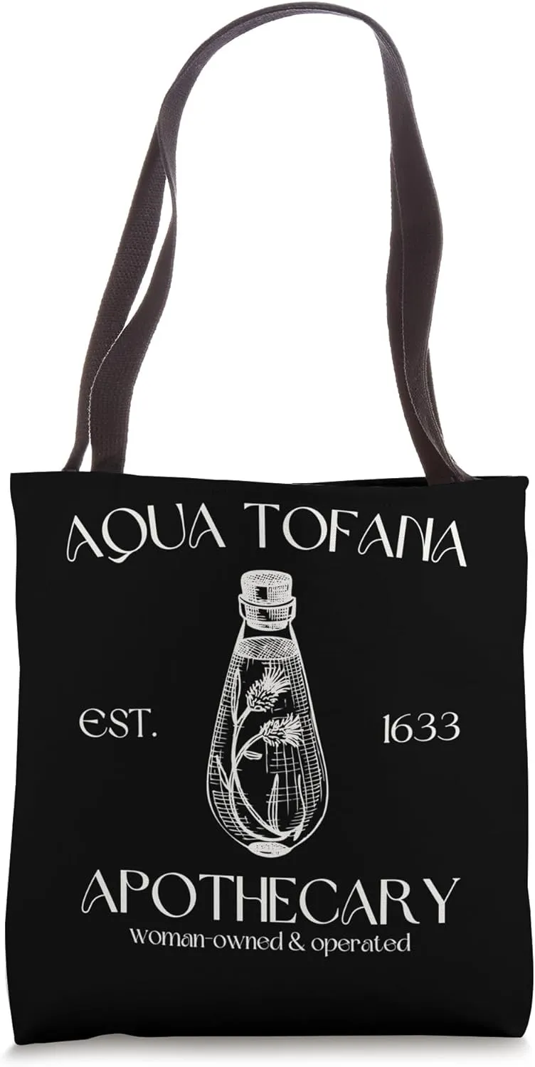 Vintage Aqua Tofana Feminist Apothecary Tote Bag