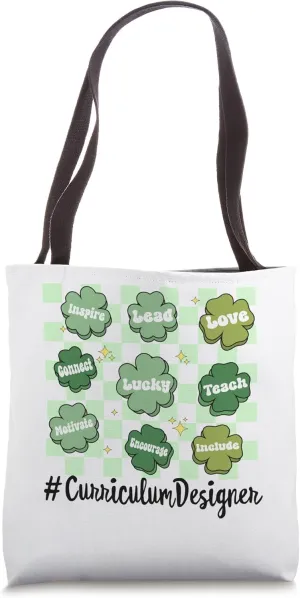 Vintage One Lucky Curriculum Designer St Patrick Day Tote Bag