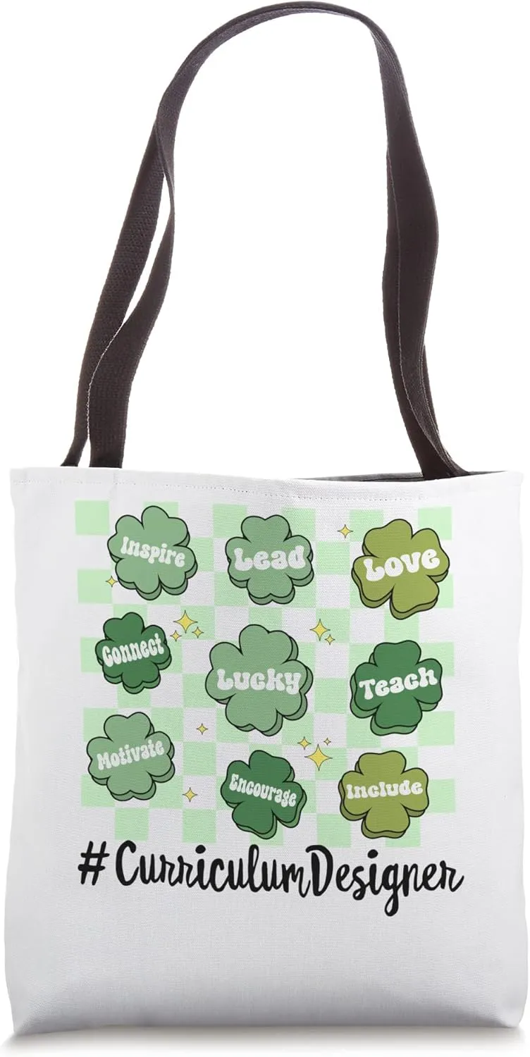 Vintage One Lucky Curriculum Designer St Patrick Day Tote Bag