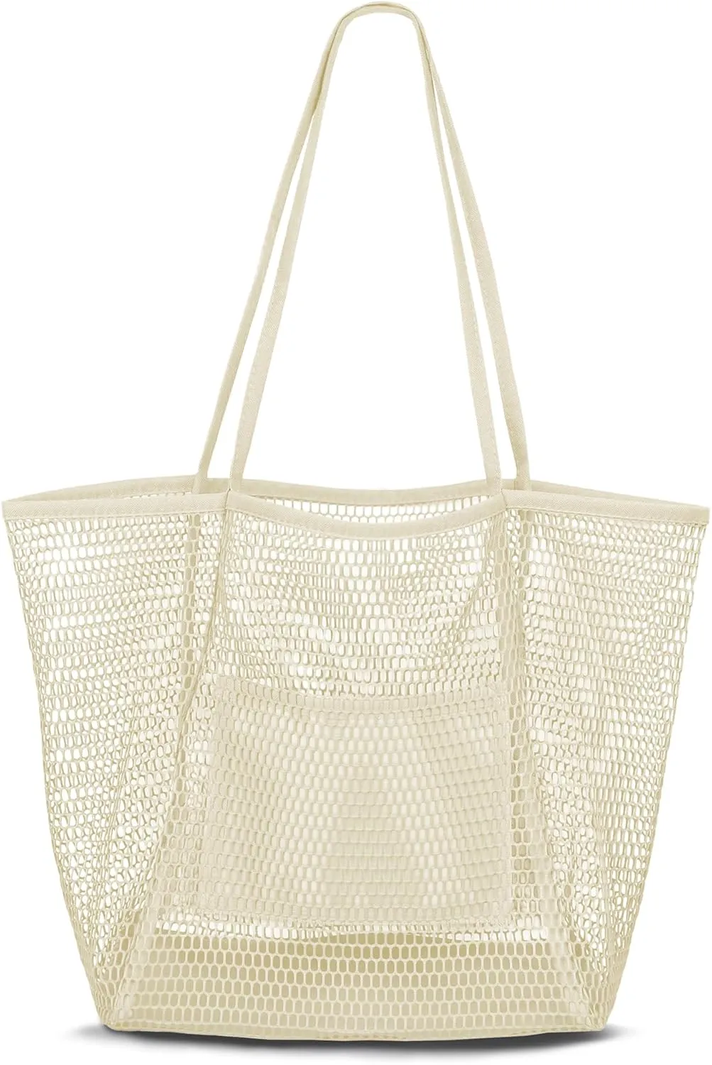 VKIOIP Women Mesh Tote Beach Bag,Shoulder Bag for Vacation，Picnic