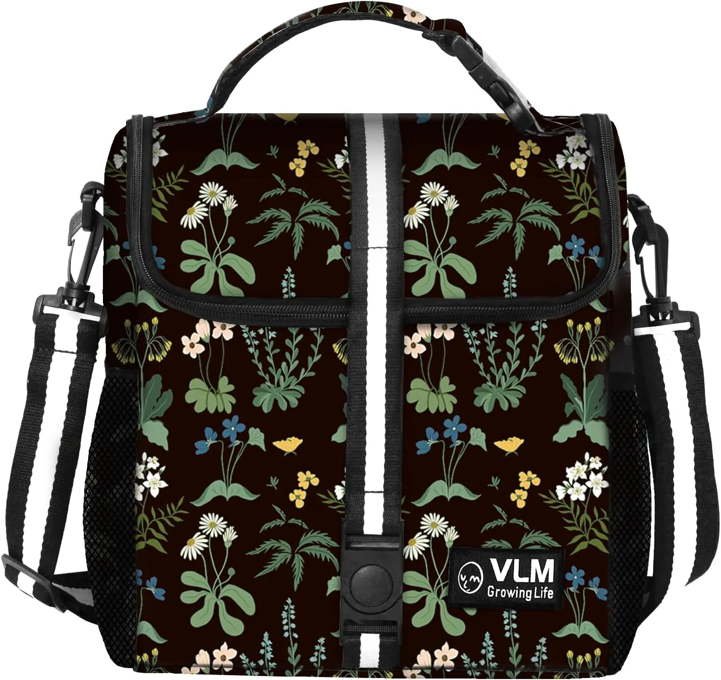 VLM Lunch Box for Women, Insulated Lunch Bag Women with Adjustable Shoulder Strap, Cute Lunch Tote Bag for Work,Picnic,Camping