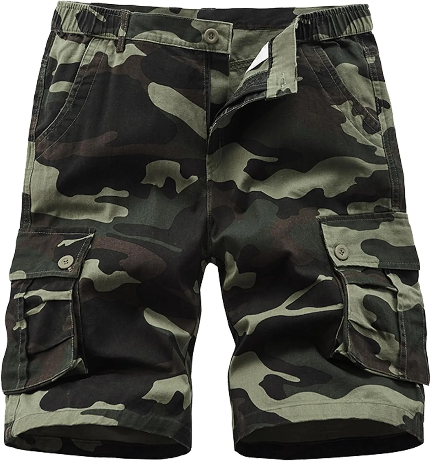 VtuAOL Men's Cargo Shorts for Men Casual Cotton Fishing Hiking Shorts with Multi Pockets