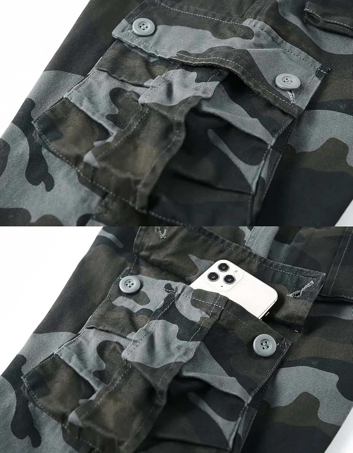 VtuAOL Men's Cargo Shorts for Men Casual Cotton Fishing Hiking Shorts with Multi Pockets
