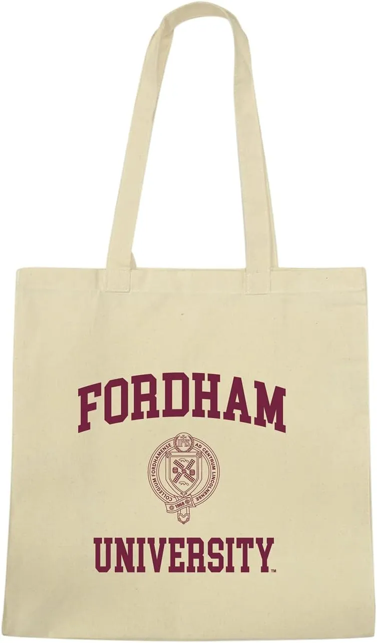 W REPUBLIC Fordham University Rams Seal College Tote Bag - Natural,
