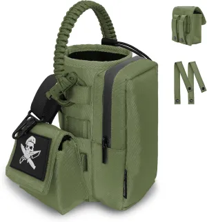 Water Bottle Holder Bag with Molle Strap - Water Bottle Carrier Pouch for Walking, Gym, Camping, Fishing, Hunting 32oz, 64oz, 128oz One Gallon Tactical Carrier Holder
