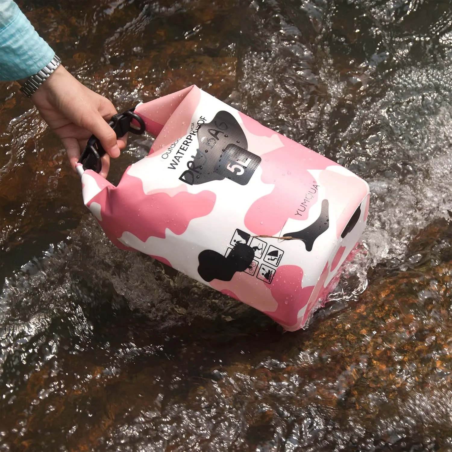 Waterproof Dry Bag Backpack 5L/10L/20L/30L/40L, Roll Top Floating Waterproof Storage Bags for Kayaking, Boating, Swimming, Hiking, Camping and Fishing