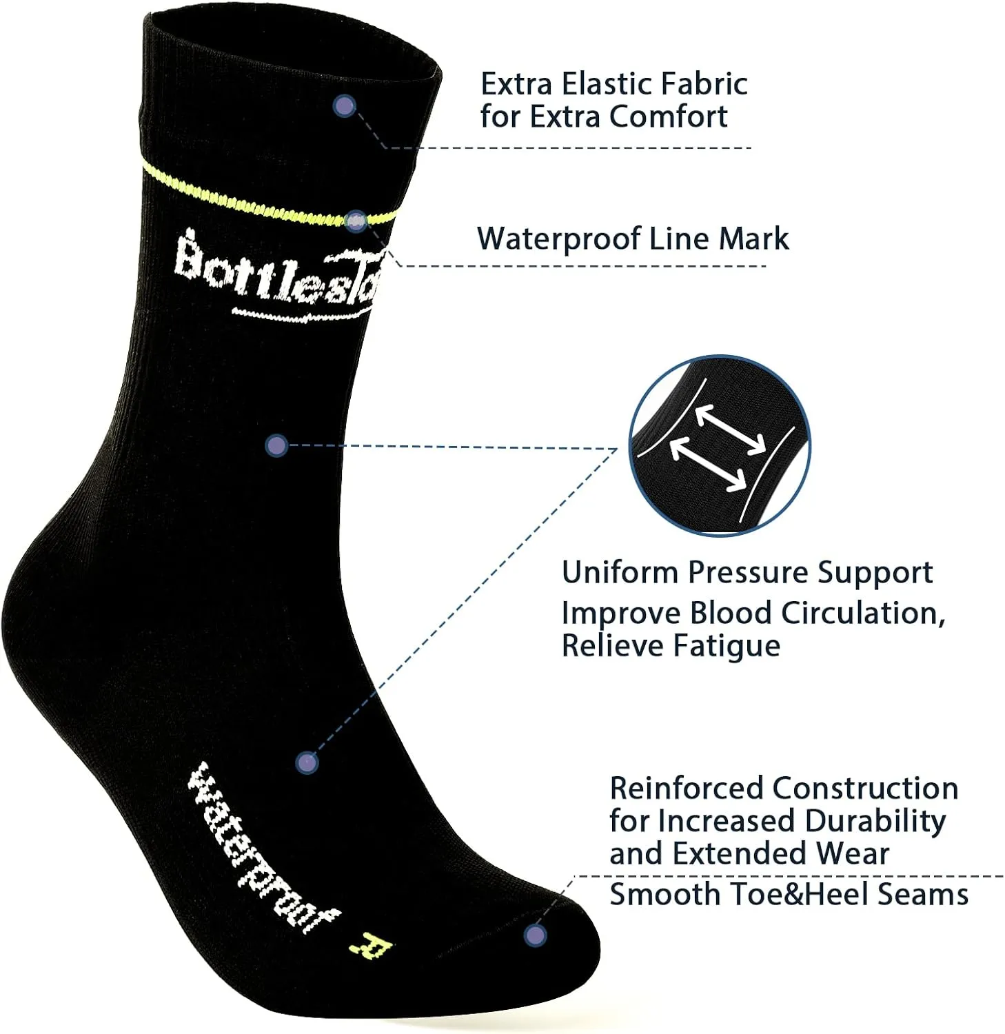 Waterproof Socks, Perfect for Sports Climbing Skiing Kayaking Fishing Hiking