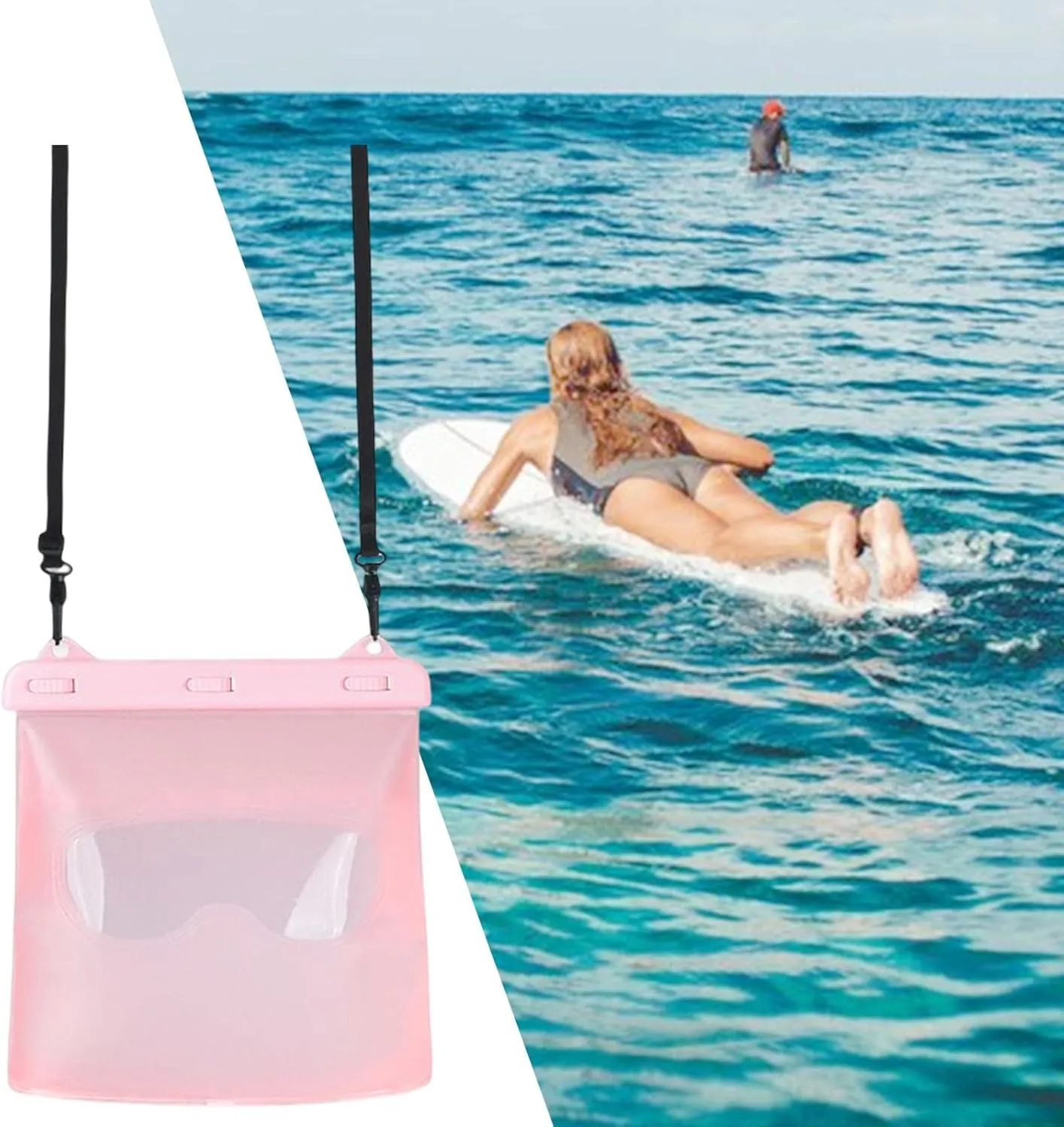 Waterproof Storage Bag, Shoulder Strap Adjustable Dry Bags, for Water Sports Swim Training Fishing Kayaking Hiking