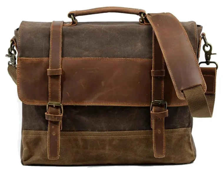 Waxed Canvas Messenger Bag | Atacama