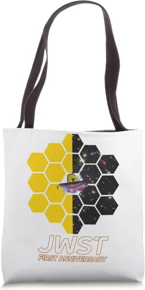 Webb Space Telescope FIRST ANNIVERSARY First Deep Field JWST Tote Bag