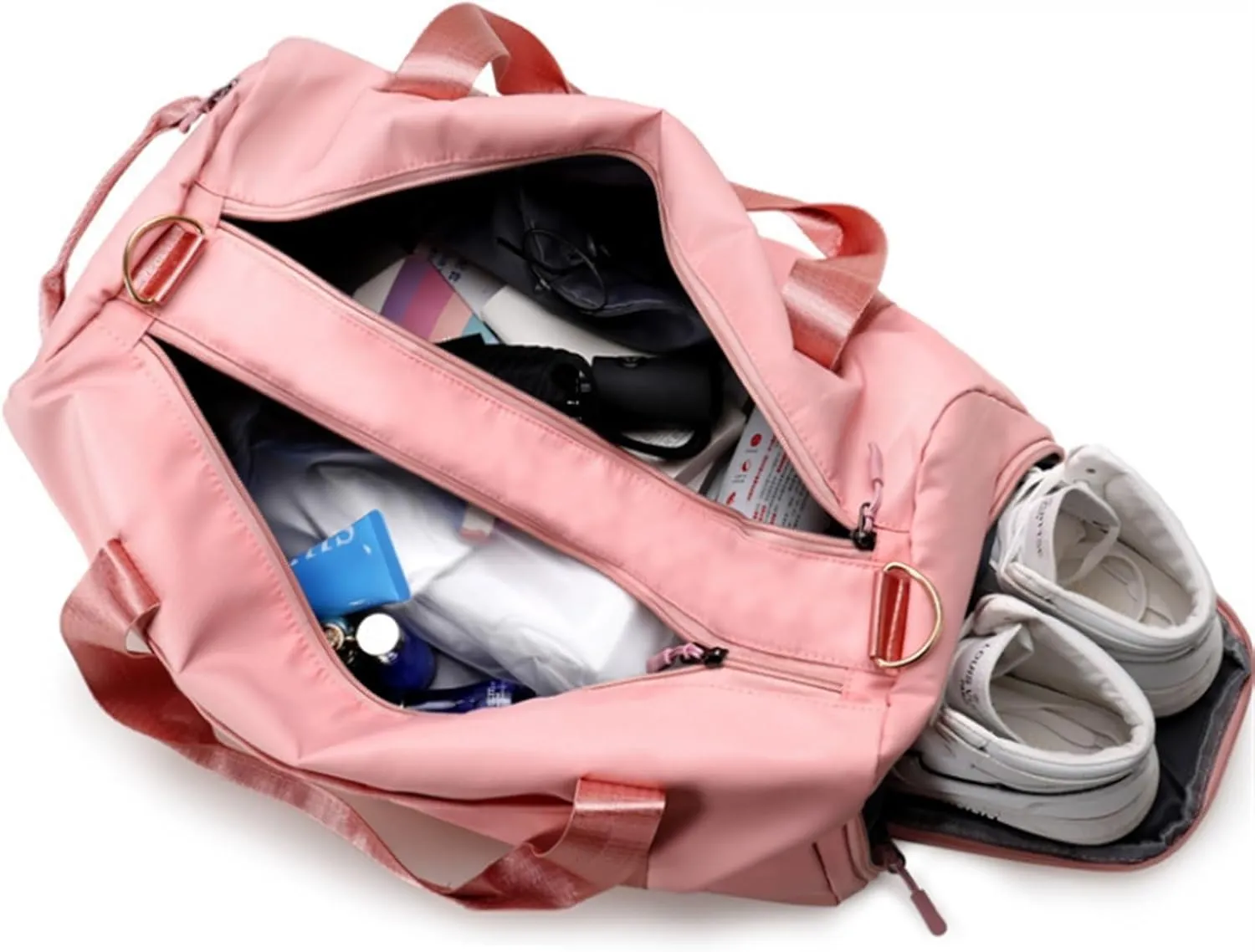 Weekender Travel Bag Weekender Duffel Bag Carry-on Travel Bag,Gym Bag,Wet Pocket Shoe Compartment, Waterproof Sport Gym Bag(F)