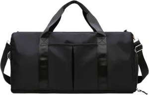 Weekender Travel Bag Weekender Duffel Bag Carry-on Travel Bag,Gym Bag,Wet Pocket Shoe Compartment, Waterproof Sport Gym Bag(F)
