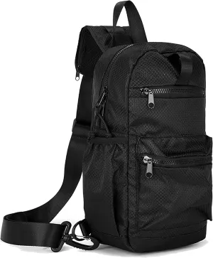 WESTEND Black Crossbody Sling Bag with Adjustable Strap for Traveling, Hiking, Daypack for Men and Women