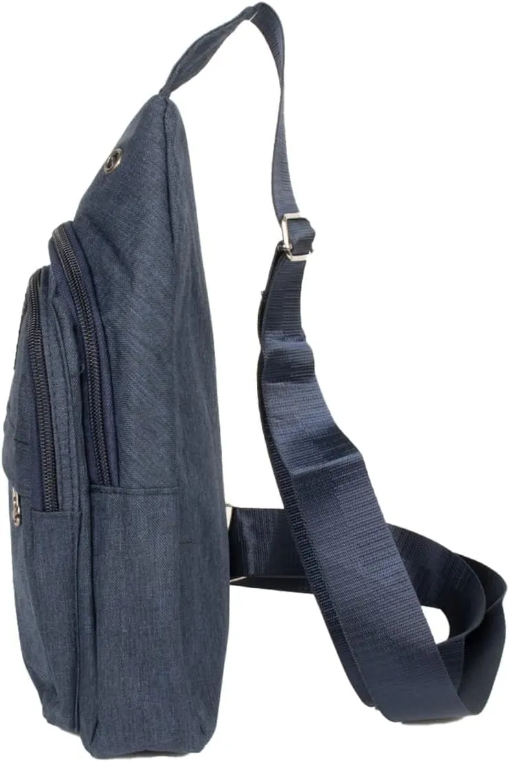 WESTEND Crossbody Canvas Sling Bag with Adjustable Strap-Travel Small Daypack