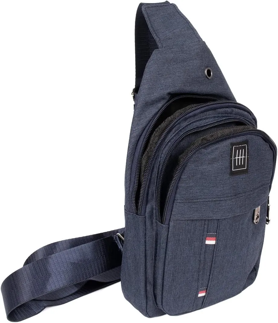 WESTEND Crossbody Canvas Sling Bag with Adjustable Strap-Travel Small Daypack