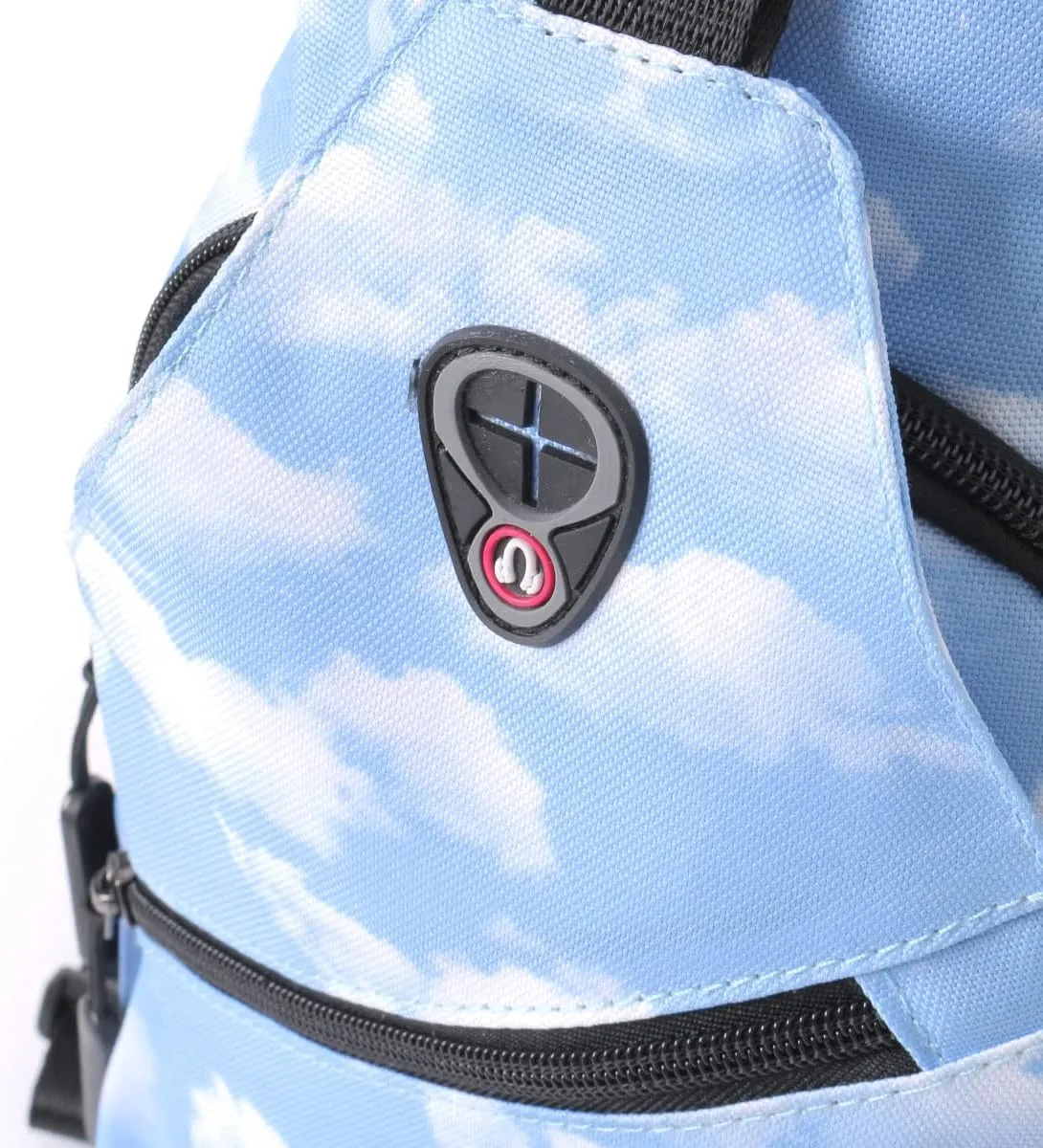 WESTEND Novelty Crossbody Sling Bag Backpack with Adjustable Strap for Men and Women, Sky Cloud