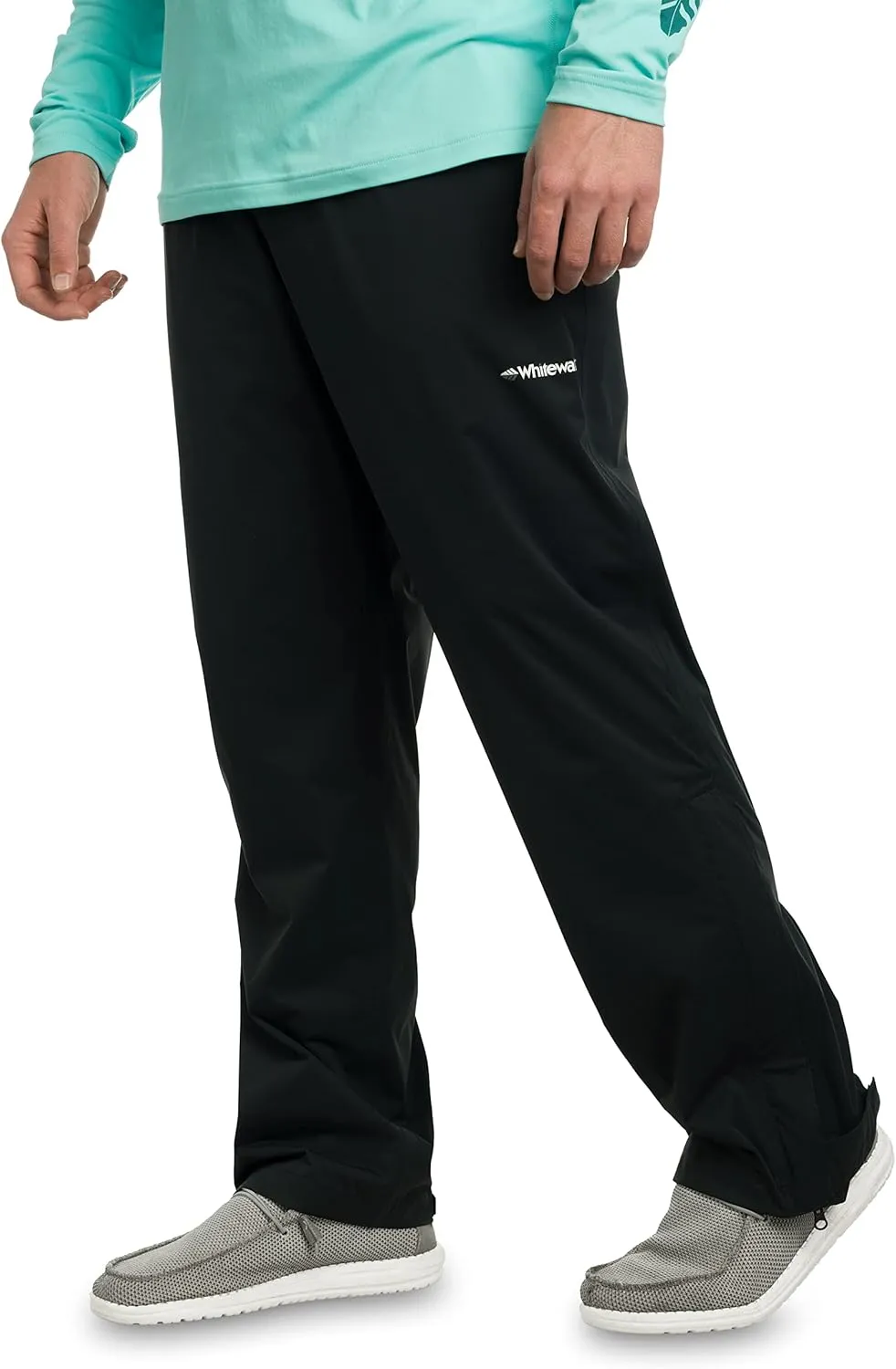 Whitewater Fishing Men’s Packable Rain Pants, Lightweight Waterproof Rain Gear