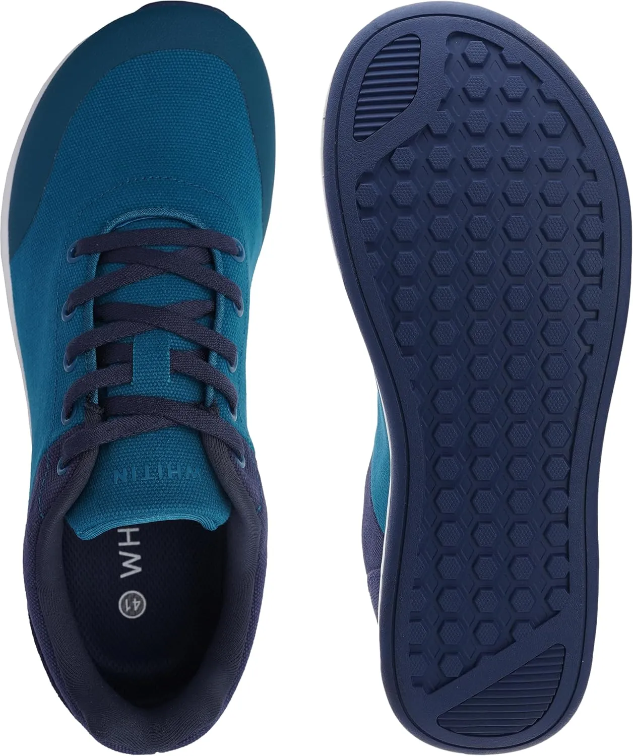 WHITIN Men's Zero Drop Shoes   Wide Toe Box with Contrasting Colors Design