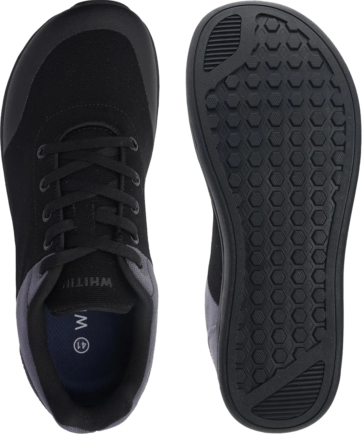 WHITIN Men's Zero Drop Shoes   Wide Toe Box with Contrasting Colors Design