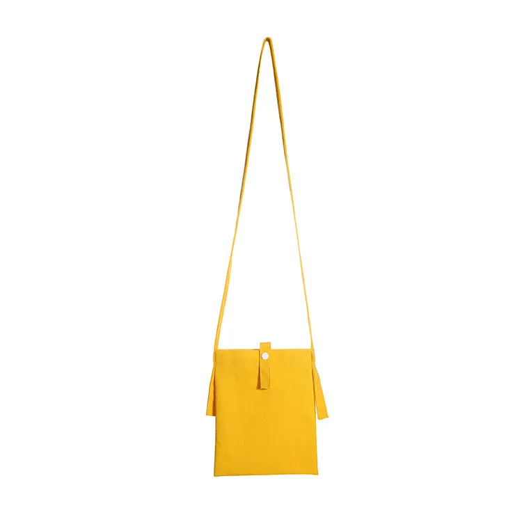 Wholesale Small Color Canvas Messenger Bags with Snap Closure