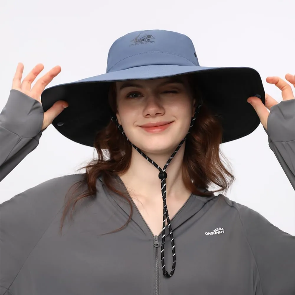 Wide Brim Sun Hat for Women Men UPF 50  Fishing Hat Sun Protection Beach Gardening Hat SNH5M219T