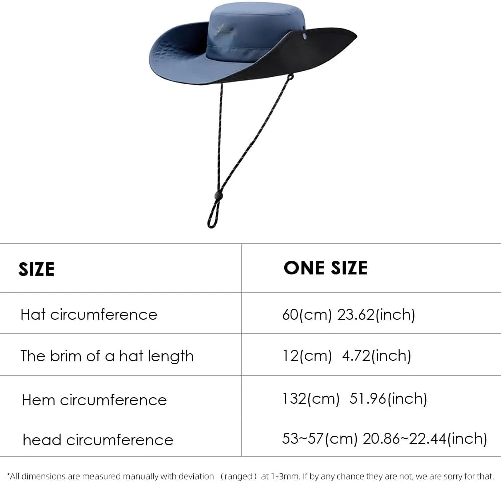 Wide Brim Sun Hat for Women Men UPF 50  Fishing Hat Sun Protection Beach Gardening Hat SNH5M219T