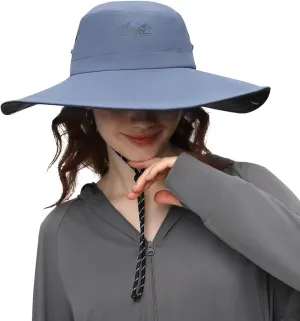Wide Brim Sun Hat for Women Men UPF 50  Fishing Hat Sun Protection Beach Gardening Hat SNH5M219T