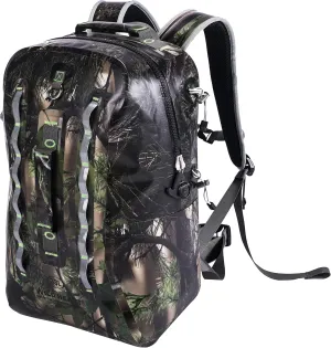WILD HEART Waterproof and Airtight 33L Backpack with Rafting and Tracking Capabilities - Perfect for River Adventures（Army Green）