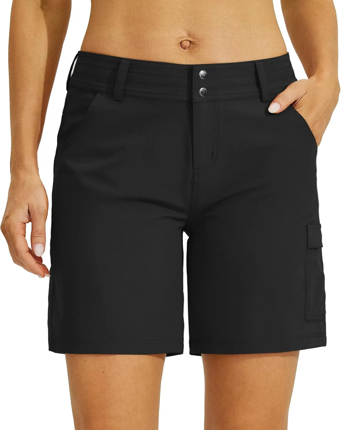 Willit Women's Golf Hiking Shorts Cargo Quick Dry Athletic Shorts Casual Summer Shorts with Pockets 7"