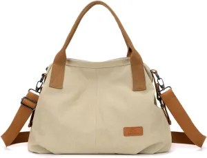 Women Canvas Shoulder Bag, Large Crossbody, Casual Handbag, Top Handle, Tote, Satchel, Messenger