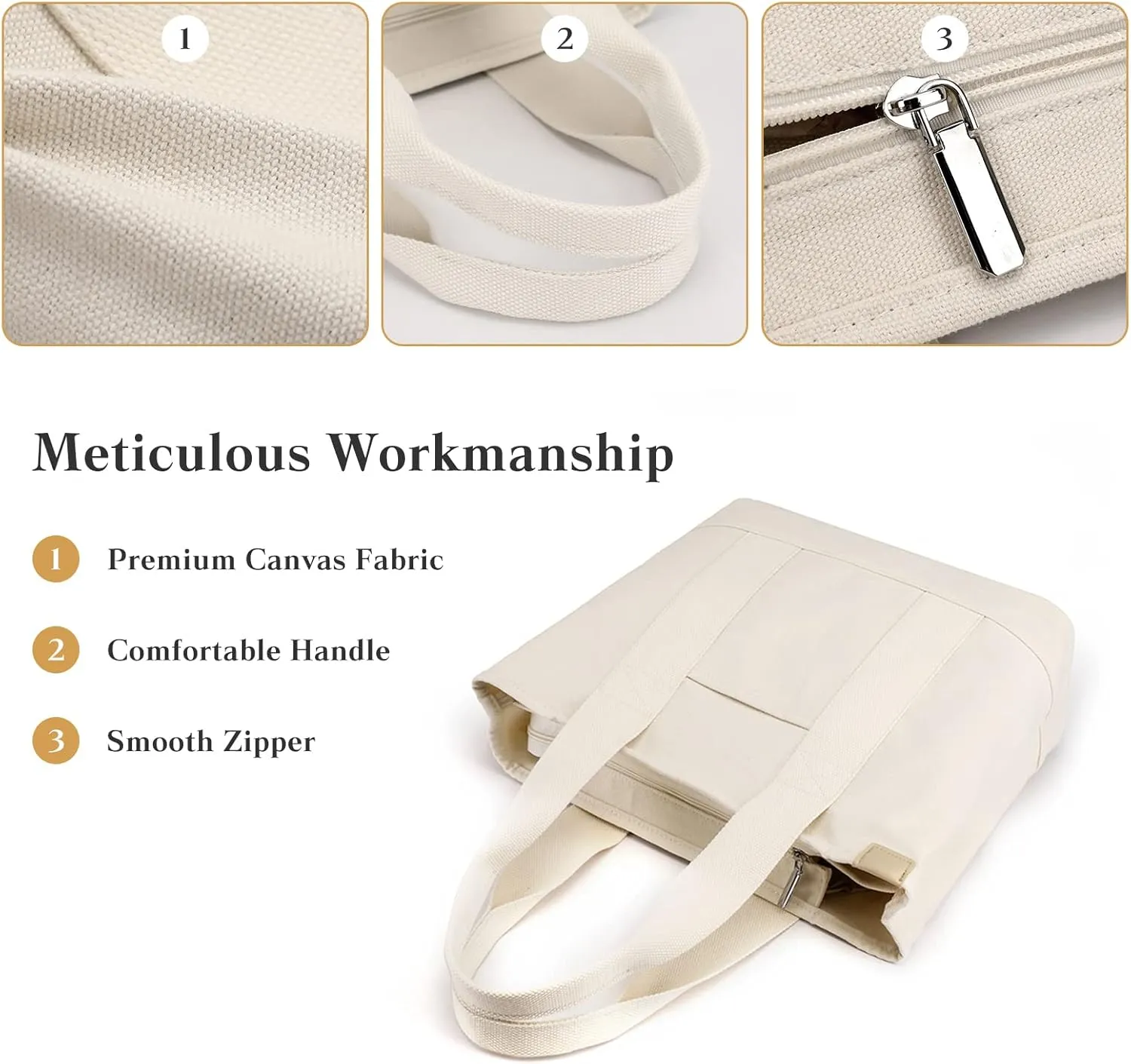 Women Handbag Canvas Tote Bag Lightweight Shoulder Bag