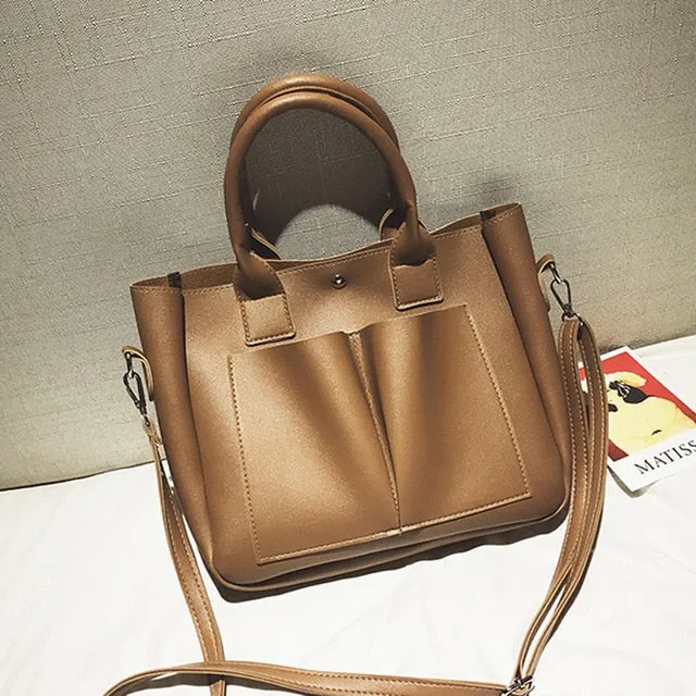 Women Leather Metal Shoulder Totes PU Bag Fashion Compatible Top Bags Women Tassel Bags Messenger Ring Secure delivery Handbag Vintage Crossbody Handle